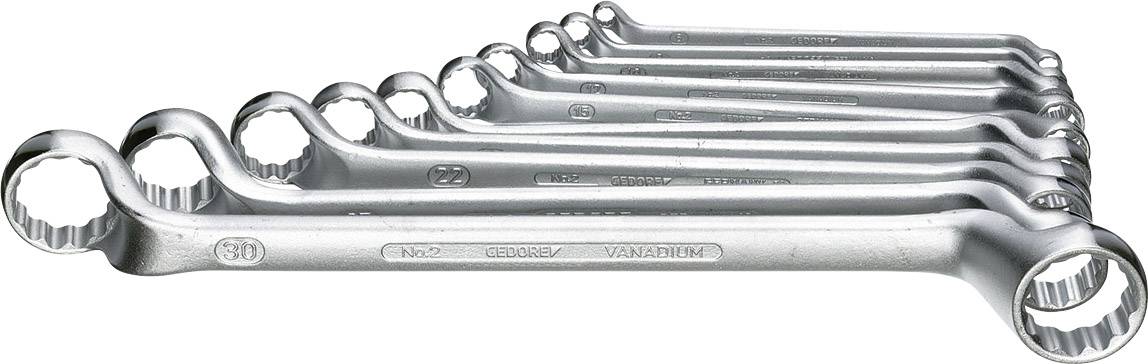 Double-ended box wrench set 10-piece