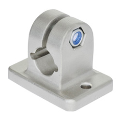 Stainless Steel-Flanged connector clamps 145-B14-2-NI
