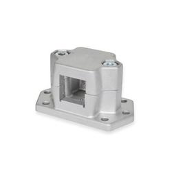 Flanged connector clamps, Aluminum (GN 147.3) 147.3-B20-2-BL