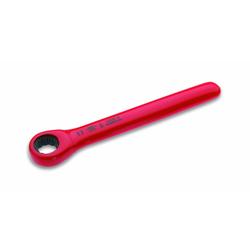 Ratcheting single-ended open ring spanner  112748