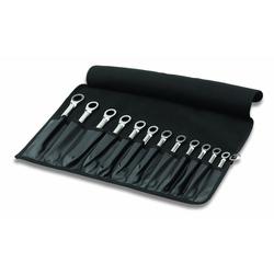 Ratcheting crowfoot wrench set