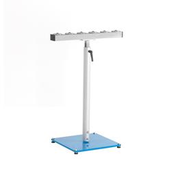 Material support stand with ball roller rail with 6 ball rollers