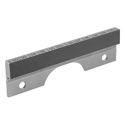 Jaw plate, smooth version, tool steel (41410)