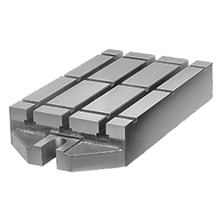 Baseplate with T-slot, grey cast iron (01040)