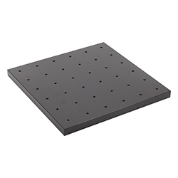 Baseplate, aluminium hard-coated with tapped holes (01042)