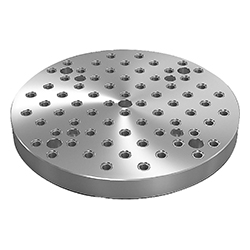 Baseplate with grid holes, round, form B, GJL300 (01126)