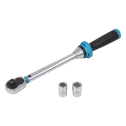 Torque wrench with scale for 5-axis clamping system, revolving grip, set, steel (96662)