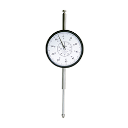 Dial Gauge, Flat Back, ISO Type, Jeweled Bearing