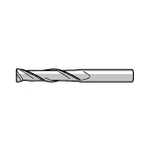 SAD2D Square End Mill for Aluminum, 2-Flute, Pure DLC-Coated