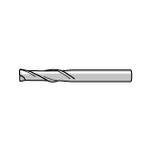 SED2L Long Square End Mill, 2-Flute, Non-Coated SED2L140