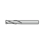 SED2LA Long Square End Mill, 2-Flute, OK Coated