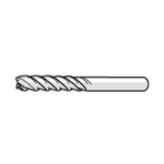 SEE4L Long High-Helix End Mill, 4-Flute, Non-Coated SEE4L160