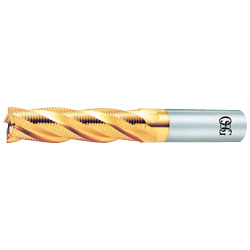TIN Coated End Mill (Roughing Long Fine-Pitch Type), EX-TIN-RELF EX-TIN-RELF-18