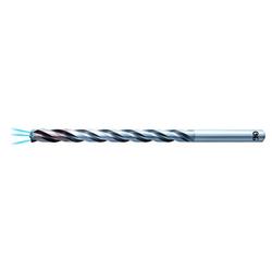 TRS-HO-10D, 3 flutes carbide drill with internal coolant, WDI coating , up to 10xD