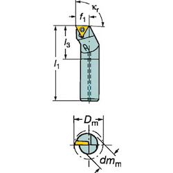 Boring Tool Bit, CoroTurn 111, Screw Clamp, F...-STFPR / L-R F12Q-STFPL09-R