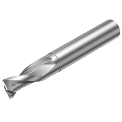Dedicated CoroMill Plura End Mill For Roughing, Square Corner Radius, Center Cut, 2S220 2S220-1600-200-NC-H10F
