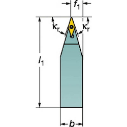 Outer-Diameter Turning - Shank Tool Bit For Positive Inserts, TR-V13JBR / L