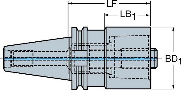 SANDVIK BIG-PLUS CAT-V to Coromant Capto Adaptor