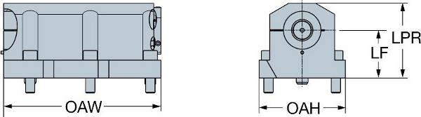SANDVIK Mazak Turret Interface to Cylindrical Shank Adaptor