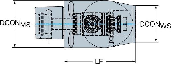 SANDVIK Coromant Capto Offset Reduction Adaptor with Quick Change