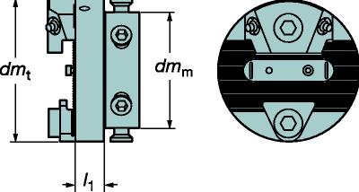 SANDVIK CoroTurn SL Quick Change Adaptor