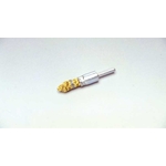 Cylindrical Brush with Caulking Tying Type Steel Plated Wire Tip Shaft (Yellowish Wire)