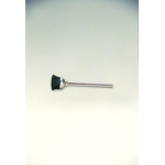 Miniature Black Bristle Shaft Mounted Cup Brush