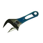 Wide Monkey Wrench Short Type (with Color Grip)