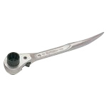 Double-Ended Ratchet Wrench with Curved Drift, Short Standard Type