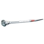 Full-Polished with Curved Bolt-Hole Aligner / Double-Ended Ratchet Wrench RNB1719RH