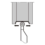 S-Type TAC Tool Bit for Outer Diameter, Screw-On Type SRACR/L