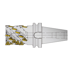 Tung-Tri Series TLA15-BT Type Roughing Type BT-Integrated Cutter For Square Shoulder Machining