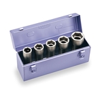 Super Long Socket Set for Impact Wrenches (Metal Tray Case Type) NV605LL
