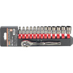 Socket wrench set (6 sided type / 6.35 mm Insertion Angle) TSW2-14S
