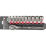 Socket wrench set (12 sided type / 12.7 mm Insertion Angle)