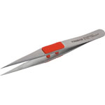Stainless Steel Tweezers, Rubber Grip, High-Strength Tip TSP-217