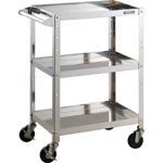 TRUSCO NAKAYAMA, Clean Rabbit Cart (SUS304 / Conductive Rubber Wheels), CRB-953/693/973