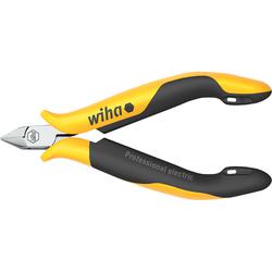Wiha Professional ESD diagonal cutters narrow, pointed head without bevelled edge