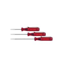 Wiha Pocket screwdrivers Slotted transparent-red, push-on clip