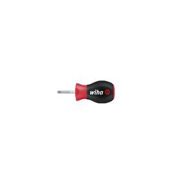 Wiha Screwdriver SoftFinish® Slotted short round blade