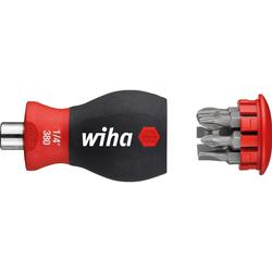 Wiha Screwdriver bit magazine magnetic Phillips slotted bits, Stubby, blister pack