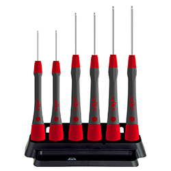 Fine Screwdriver Set PicoFinish®, Hexagonal Ball End, 7 Pieces in Holder