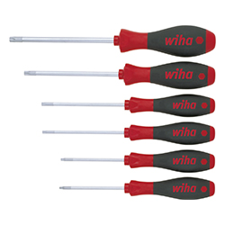 Screwdriver Set SoftFinish®, TORX®, Tamper Resistant (with Hole), 6 Pieces