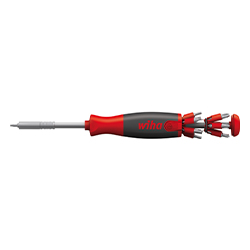 Screwdriver with Bit Magazine LiftUp 26one®, Mixed with 13 Double Bits