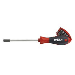Screwdriver with Bit Magazine Magnetic, TORX® with 8 Bits, 1/4"
