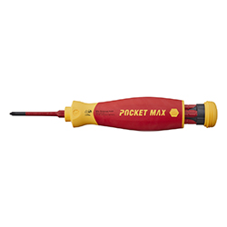 Screwdriver with Bit Magazine, PocketMax® Electric, Mixed with 4 slimBits