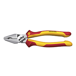 High-Leverage Combination Pliers, Industrial Electric, with DynamicJoint® and OptiGrip, with Extra Long Cutting Edge 35465