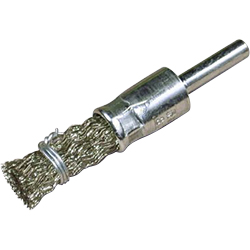 Steel Wire Plated End Brush with Shaft