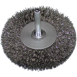 Stainless Steel Wheel Brush with Shaft