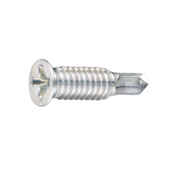 Self-Piercing Flat Head Screw (D=6) for Thin Plate Use with Long Mini Point